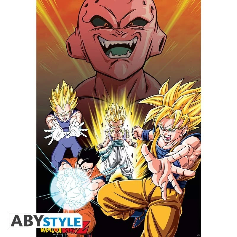 Dragon Ball Z - Affiche Majin Buu Vs Super Saiyans