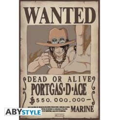 One Piece - Affiche Wanted Portgas D.Ace