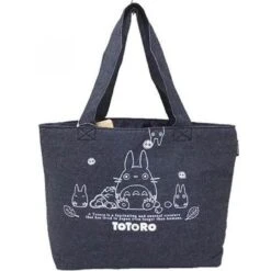 Sac Cabas Style Jeans Totoro