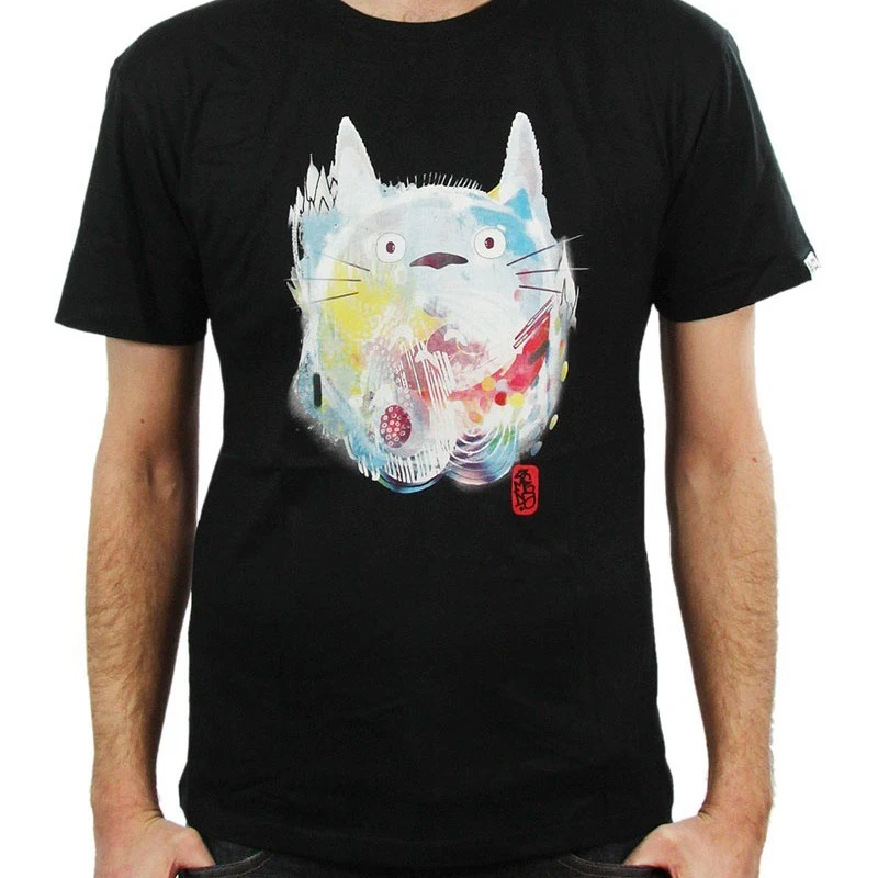 Totoro - T-shirt Nekotoro Paint Noir – Image 2